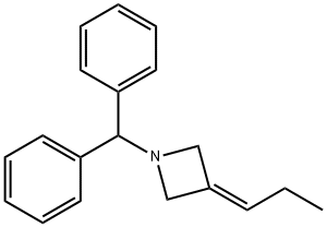 1-benzhydryl-3-propylideneazetidine Structure