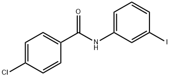 4-Chloro-N-(3-iodophenyl)benzaMide, 97% Structure