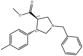트랜스-메틸1-벤질-4-p-톨릴피롤리딘-3-카르복실레이트 구조식 이미지