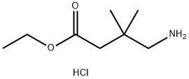 4-aMino-3,3-diMethyl-butyric acid ethyl ester hydrochloride Structure