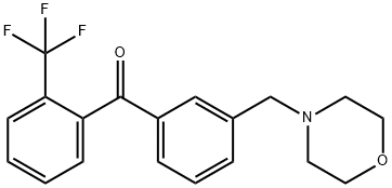 3'-MorpholinoMethyl-2-trifluoroMethylbenzophenone Structure