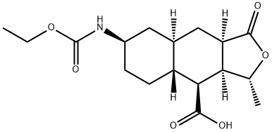 (1R,3aR,4aR,8aR,9S,9aR)-1-methyl-3-oxodecahydro-3H-spiro[naphtho[2,3-c]furan-6,2'-[1,3]dioxolane]-9-carboxylic acid 구조식 이미지