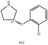 (R)-3-(2-Chlorophenoxy)-pyrrolidine HCl Structure