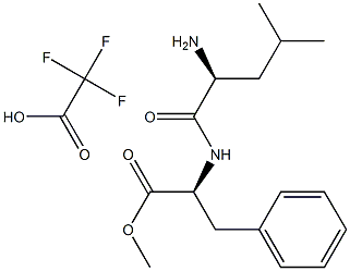 L-Phenylalanine, N-L-leucyl-, Methyl ester, Mono(trifluoroacetate) Structure