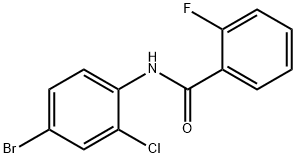 N-(4-BroMo-2-chlorophenyl)-2-fluorobenzaMide, 97% Structure