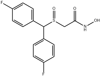 AcetaMide, 2-[[bis(4-fluorophenyl)Methyl]sulfinyl]-N-hydroxy- Structure