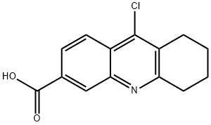 9-chloro-5,6,7,8-tetrahydroacridine-3-carboxylic acid Structure