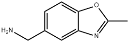 (2-메틸벤조[d]옥사졸-5-일)메탄나민 구조식 이미지