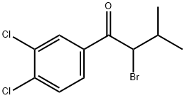 2-BroMo-1-(3,4-dichlorophenyl)-3-Methylbutan-1-one 구조식 이미지