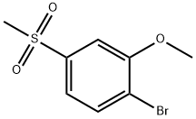 1-broMo-2-Methoxy-4-(Methylsulfonyl)benzene 구조식 이미지