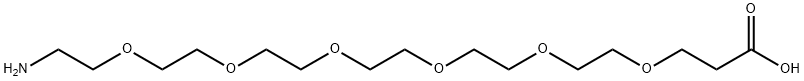 alpha-aMine-oMega-propionic acid hexaethylene glycol Structure
