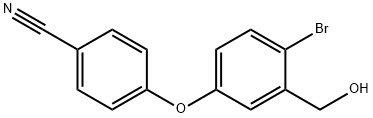 4-(4-broMo-3-(hydroxyMethyl)phenoxy)benzonitrile 구조식 이미지