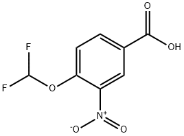 4-(difluoroMethoxy)-3-nitrobenzoic acid Structure