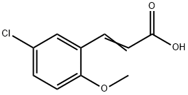 (E)-3-(5-chloro-2-methoxyphenyl)acrylic acid Structure