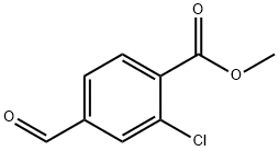 에틸3-클로로-4-포르밀벤조에이트 구조식 이미지
