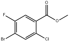 메틸4-브로모-2-클로로-5-플루오로벤조에이트 구조식 이미지