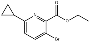 에틸3-broMo-6-사이클로프로필피콜리네이트 구조식 이미지