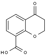 4-옥소-3,4-디히드로-2H-크로멘-8-카르복실산 구조식 이미지