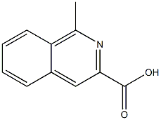 1-메틸이소퀴놀린-3-카르복실산 구조식 이미지