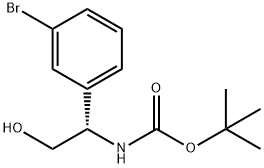 (S)-b-(Boc-aMino)-3-broMobenzeneethanol Structure