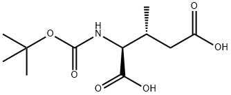 (3R)-N-(tert-Butyloxycarbonyl)-3-Methyl-L-glutaMic Acid Structure