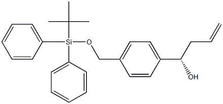 (S)-1-(4-(((tert-butyldiphenylsilyl)oxy)Methyl)phenyl)but-3-en-1-ol Structure