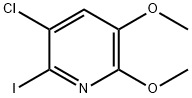 3-Chloro-2-iodo-5,6-diMethoxy-pyridine 구조식 이미지