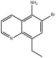 6-브로모-8-에틸퀴놀린-5-아민 구조식 이미지