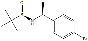 2-PropanesulfinaMide, N-[(1S)-1-(4-broMophenyl)ethyl]-2-Methyl-, [S(R)]- Structure