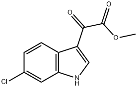 Methyl 2-(6-chloro-1H-indol-3-yl)-2-oxoacetate Structure