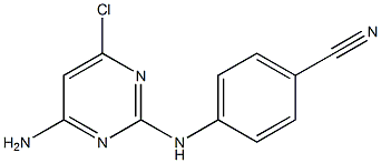 4-(4-aMino-6-chloropyriMidin-2-ylaMino)benzonitrile Structure