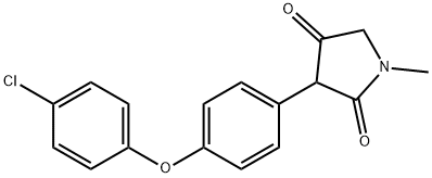 3-[2-(4-Chlorophenoxy)phenyl]-1-Methyl-1H-pyrrolidin-2,4-dione Structure
