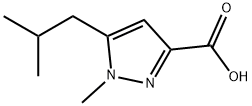 5-Isobutyl-1-Methyl-1H-pyrazole-3-carboxylic acid Structure