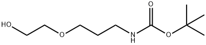 tert-butyl 3-(2-hydroxyethoxy)propylcarbaMate Structure