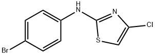N-(4-브로모페닐)-4-클로로티아졸-2-아민 구조식 이미지