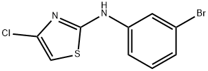 N-(3-BroMophenyl)-4-chlorothiazol-2-aMine Structure