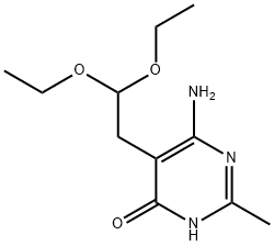 6 - aMino - 5 - (2,2 - diethoxy - ethyl) - 2 - Methyl - 3H - pyriMidin - 4 - one Structure