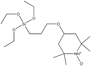 4-(TRIETHOXYSILYLPROPOXY)-2,2,6,6-TETRAMETHYLPIPERIDINE N-OXIDE, tech-85 Structure