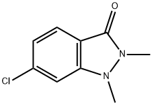 6-Chloro-1,2-diMethyl-1,2-dihydro-3H-indazol-3-one Structure