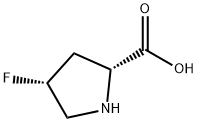 (4R)-4-Fluoro-D-proline Structure