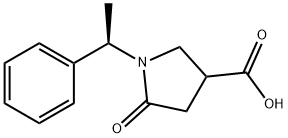 5-Oxo-1-[(1R)-1-phenylethyl]pyrrolidine-3(R,S)-carboxylic acid 구조식 이미지