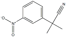 2-Methyl-2-(3-nitrophenyl)propanenitrile Structure