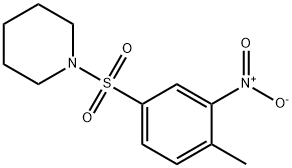 1-[(4-Methyl-3-nitrobenzene)sulfonyl]piperidine Structure