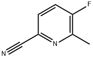 5-fluoro-6-Methyl-2-Pyridinecarbonitrile 구조식 이미지