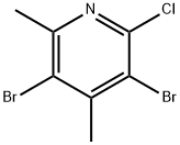 3,5-DibroMo-2-클로로-4,6-디메틸피리딘 구조식 이미지