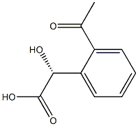 (R)-2-(2-Acetylphenyl)-2-hydroxyacetic acid 구조식 이미지