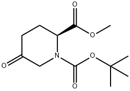 (S) - 1 - tert - Butyl 2 - Methyl 5 - oxopiperidine - 1,2 - dicarboxylate 구조식 이미지