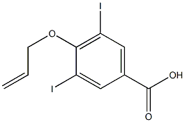 4-(Allyloxy)-3,5-diiodobenzoic acid 구조식 이미지
