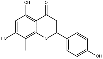 5,7,4'-Trihydroxy-8-Methylflavanone 구조식 이미지