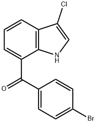 Methanone, (4-broMophenyl)(3-chloro-1H-indol-7-yl)- 구조식 이미지